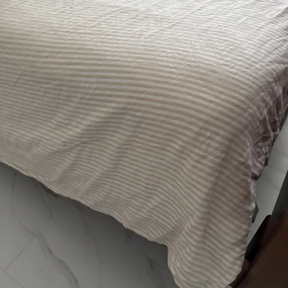 Quince striped cream securely
